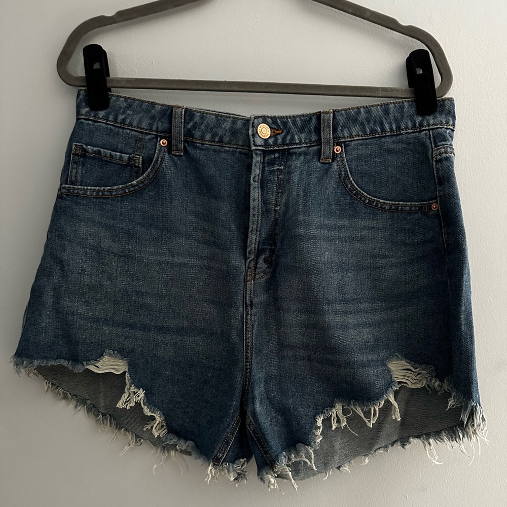 High waisted jeans shorts, size 12